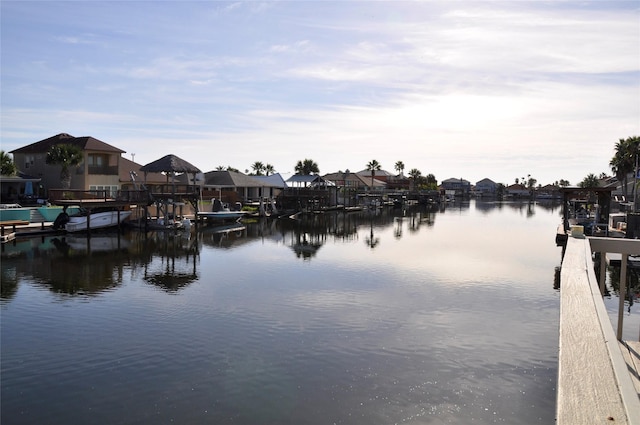 14134 Palo Seco Dr, Corpus Christi, TX 78418 - dock featuring a residential view and a water view