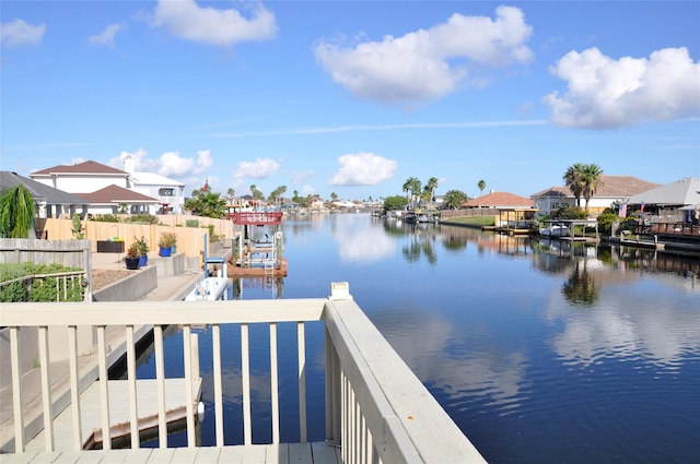 14134 Palo Seco Dr, Corpus Christi, TX 78418 - dock featuring a water view and a residential view