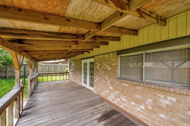 20110 Misty Pines Dr, Humble, TX 77346 - deck with french doors