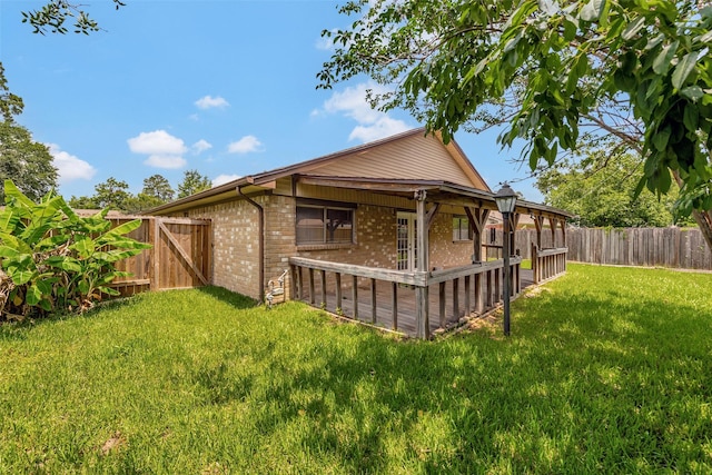 20110 Misty Pines Dr, Humble, TX 77346 - rear view of property with brick siding