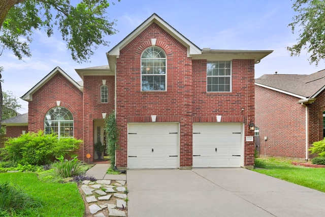 11510 Chippewa Ridge Ct, Houston, TX 77089 - traditional home with concrete driveway, brick siding, and an attached garage