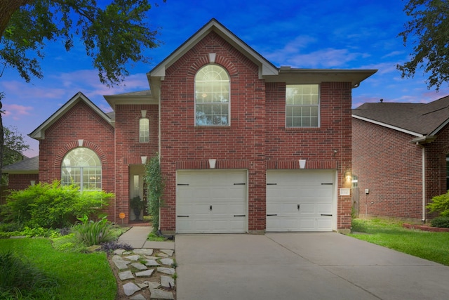 11510 Chippewa Ridge Ct, Houston, TX 77089 - view of front of property featuring driveway, brick siding, and an attached garage