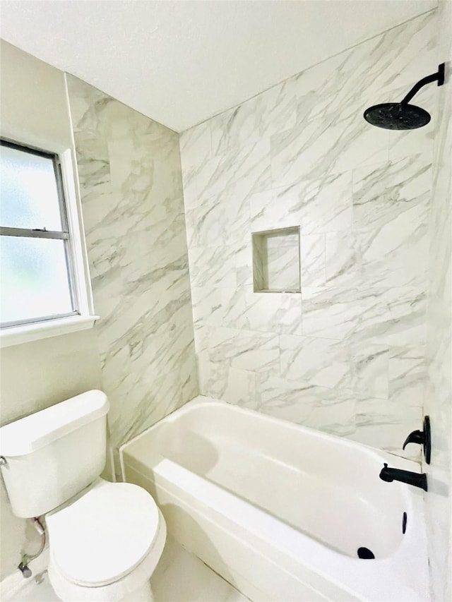 16303 Napa Vine Dr, Houston, TX 77053 - full bathroom featuring toilet and shower / bath combination
