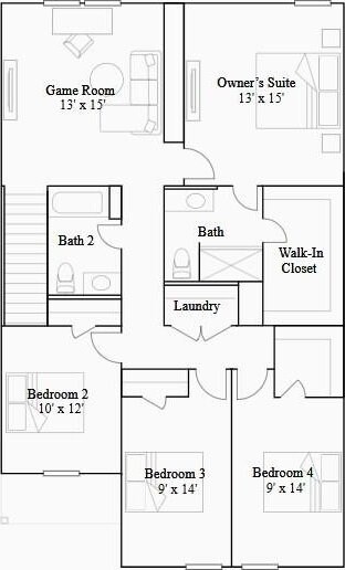 10830 Red Orchid Dr, Houston, TX 77016 - home floor plan