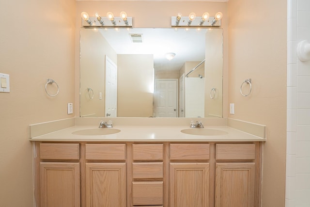 2212 Naomi St, Houston, TX 77054 - full bathroom with double vanity and a shower