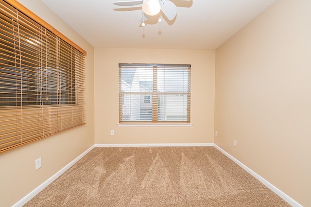 2212 Naomi St, Houston, TX 77054 - carpeted spare room with ceiling fan and baseboards
