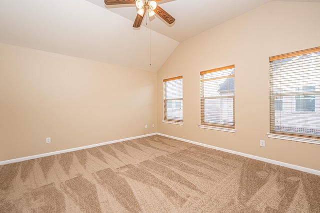 2212 Naomi St, Houston, TX 77054 - carpeted spare room with a ceiling fan and lofted ceiling