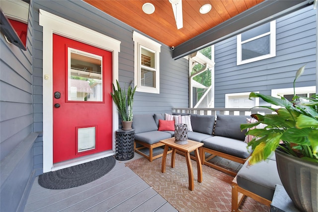 423 Pecore St, Houston, TX 77009 - doorway to property with outdoor lounge area