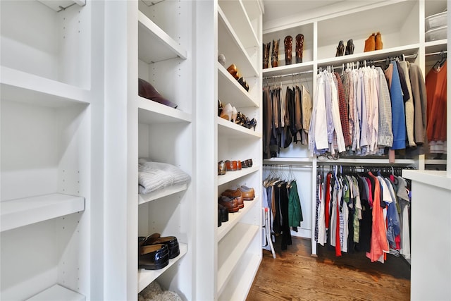423 Pecore St, Houston, TX 77009 - spacious closet featuring wood finished floors
