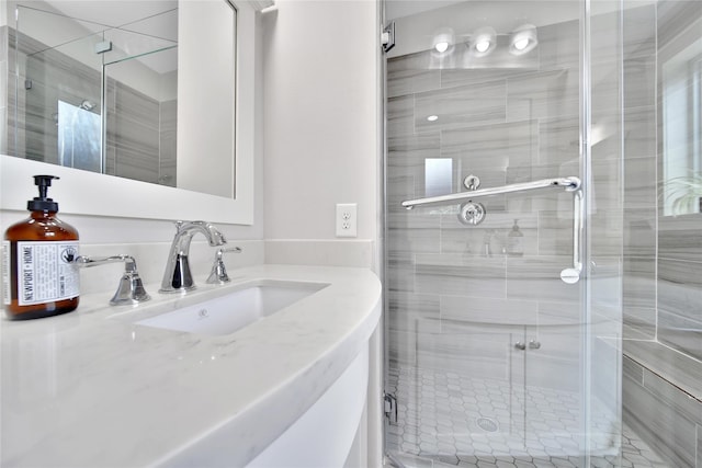 423 Pecore St, Houston, TX 77009 - full bath with a stall shower and vanity