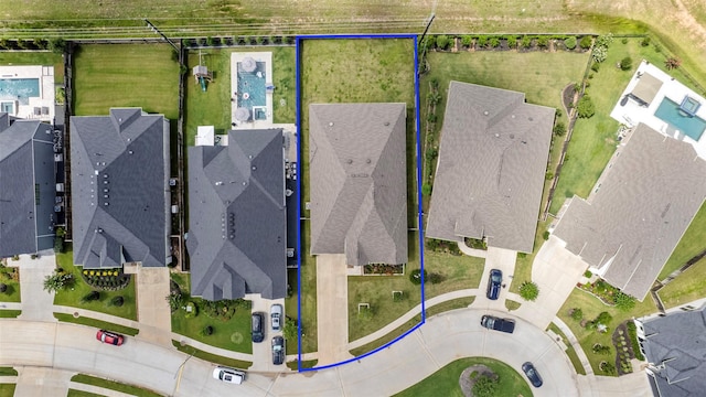 24815 Pavonia Lake Ln, Tomball, TX 77375 - aerial view of residential area with property boundaries highlighted