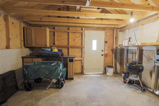 4023 Avenue S, Galveston, TX 77550 - below grade area featuring wooden walls