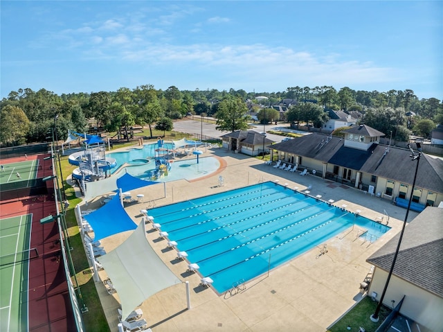 7923 Vintage Creek Dr, Spring, TX 77379 - community pool with a patio and view of scattered trees