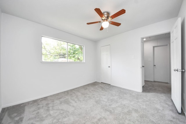 2302 Sun Spring Ct, Spring, TX 77373 - unfurnished bedroom featuring carpet floors, baseboards, attic access, and ceiling fan