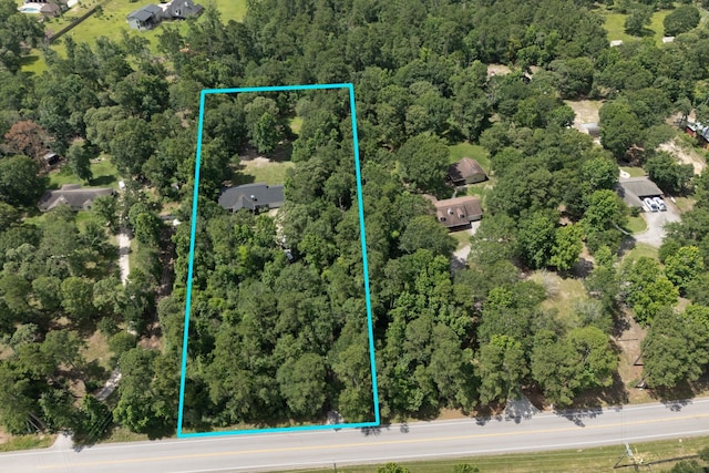 11402 Willis Waukegan Rd, Conroe, TX 77303 - aerial view of property's location featuring property boundaries highlighted