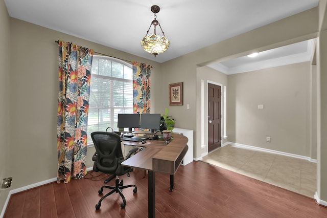 20530 Saddleback Chase Ln, Cypress, TX 77433 - office space featuring wood finished floors and baseboards