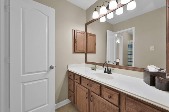 20530 Saddleback Chase Ln, Cypress, TX 77433 - full bath with vanity, tile patterned floors, and baseboards