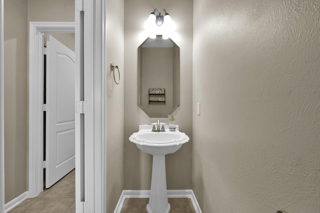 20530 Saddleback Chase Ln, Cypress, TX 77433 - bathroom with tile patterned floors and baseboards