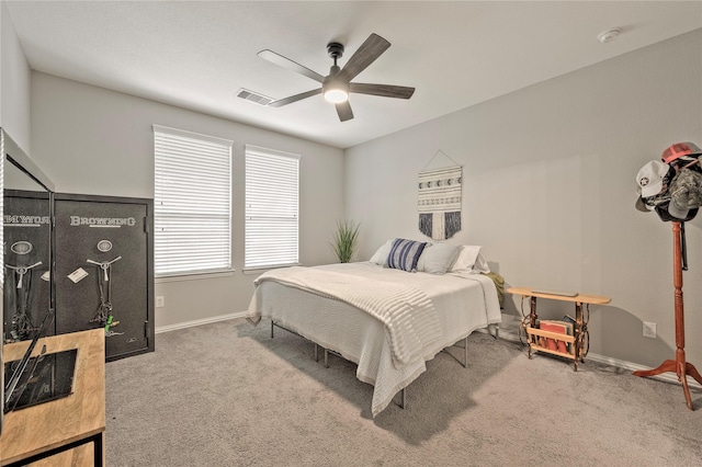 21231 Flowering Crape Myrtle Dr, Porter, TX 77365 - carpeted bedroom featuring baseboards and ceiling fan