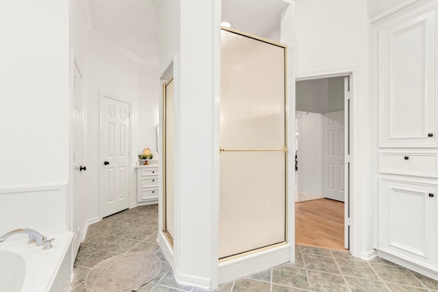 2623 Old S Dr, Richmond, TX 77406 - full bathroom with a stall shower and a garden tub