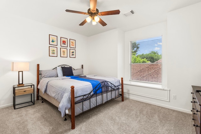 2623 Old S Dr, Richmond, TX 77406 - bedroom with carpet flooring, baseboards, and a ceiling fan
