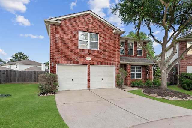 19126 Edens Dawn Dr, Tomball, TX 77375 - traditional home with concrete driveway, brick siding, and a garage