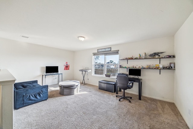 15203 Albert Oak Dr, Humble, TX 77396 - carpeted home office with baseboards