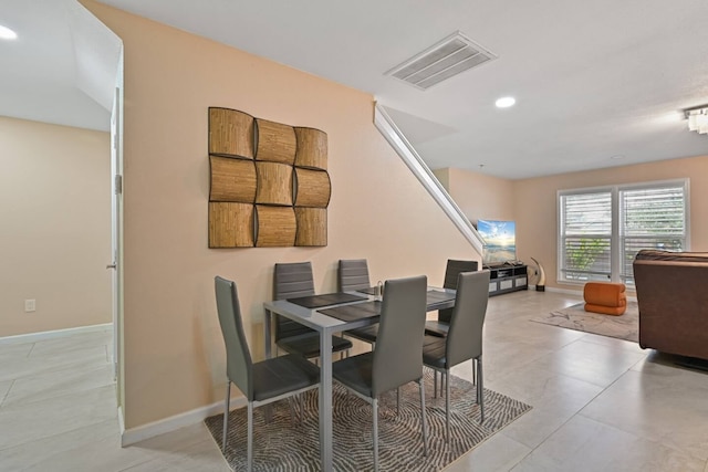 2402 Pine St, Galveston, TX 77551 - dining area featuring baseboards and recessed lighting