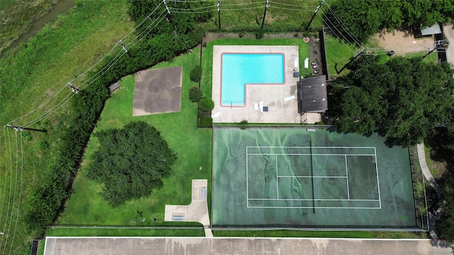 13798 Hollowgreen Dr Unit 305, Houston, TX 77082 - aerial view of a pool area