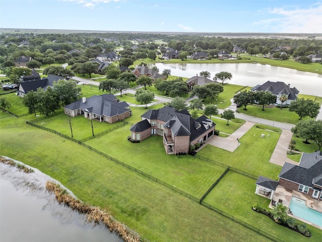 9030 Royal Crest Ln, Richmond, TX 77469 - aerial perspective of suburban area featuring a large body of water