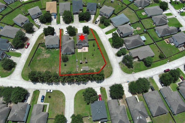 28827 Frio River Loop, Spring, TX 77386 - aerial perspective of suburban area with property boundaries highlighted
