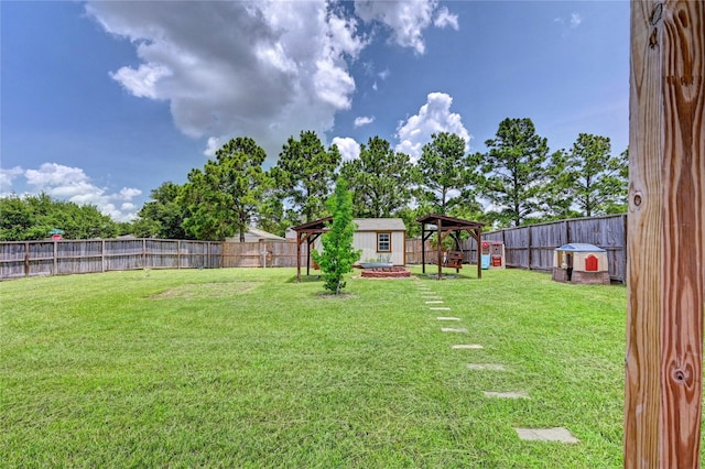 28827 Frio River Loop, Spring, TX 77386 - view of yard featuring an outdoor structure and a gazebo