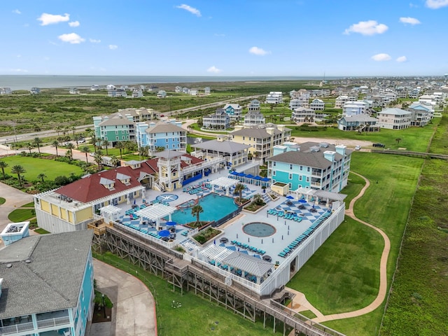 4221 Pointe W Dr Unit 302, Galveston, TX 77554 - bird's eye view of a pool area