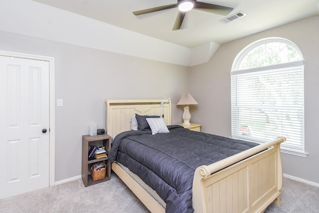 7111 Morrow Ct, Sugar Land, TX 77479 - bedroom featuring light colored carpet and ceiling fan