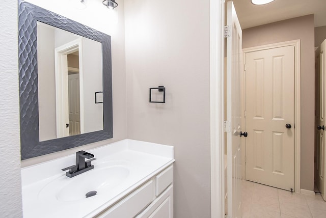 7111 Morrow Ct, Sugar Land, TX 77479 - bathroom featuring vanity and tile patterned floors