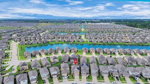 24739 Lorenzo Glaze Trl, Katy, TX 77493 - aerial view of property and surrounding area with nearby suburban area and a large body of water