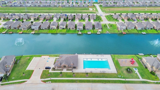 24739 Lorenzo Glaze Trl, Katy, TX 77493 - aerial perspective of suburban area with a nearby body of water