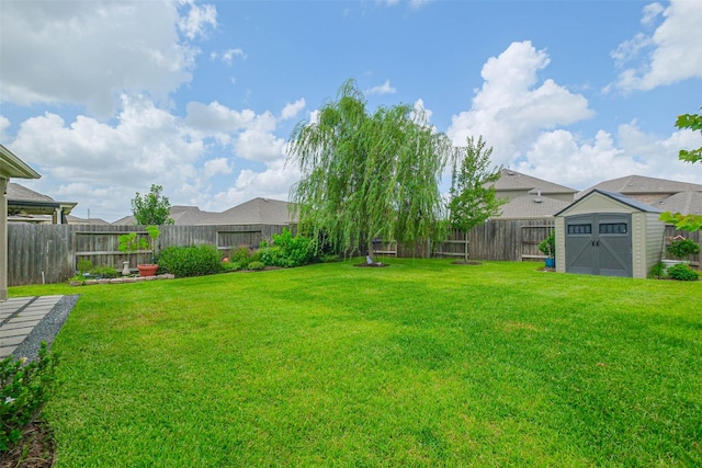 11514 Harmony Summit Trce, Richmond, TX 77406 - fenced backyard featuring a shed and a residential view