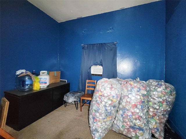 418 Bishop St, Houston, TX 77009 - carpeted bedroom featuring vaulted ceiling and cooling unit