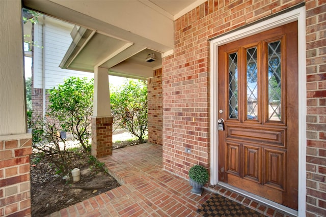 5811 Laramie River Ct, Katy, TX 77449 - entrance to property featuring covered porch and brick siding