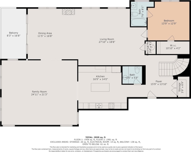 511 S Post Oak Ln Unit 6D, Houston, TX 77056 - floor plan / room layout