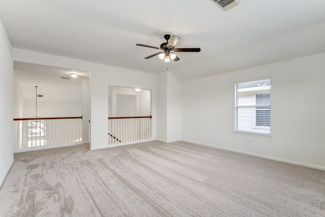 16906 Shoal Park Dr, Cypress, TX 77429 - empty room with a ceiling fan, light carpet, and baseboards