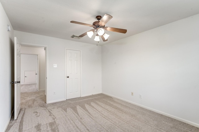 16906 Shoal Park Dr, Cypress, TX 77429 - unfurnished bedroom with carpet flooring, baseboards, and a ceiling fan