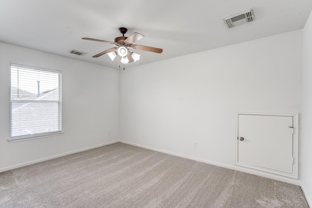 16906 Shoal Park Dr, Cypress, TX 77429 - spare room with a ceiling fan, carpet, and baseboards