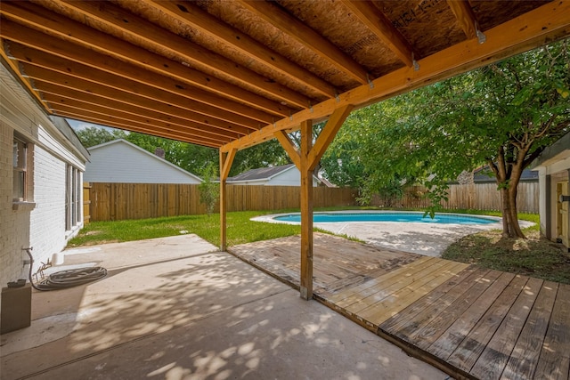 8014 Wray Ct, Houston, TX 77088 - view of patio with a wooden deck