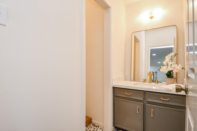 6014 Franz Ct, Katy, TX 77493 - bathroom featuring vanity and baseboards