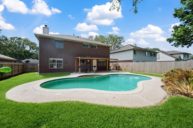 4309 Kingfish Dr, Seabrook, TX 77586 - view of swimming pool featuring a patio area