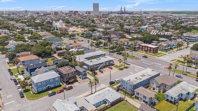 1014 11th St, Galveston, TX 77550 - aerial perspective of suburban area