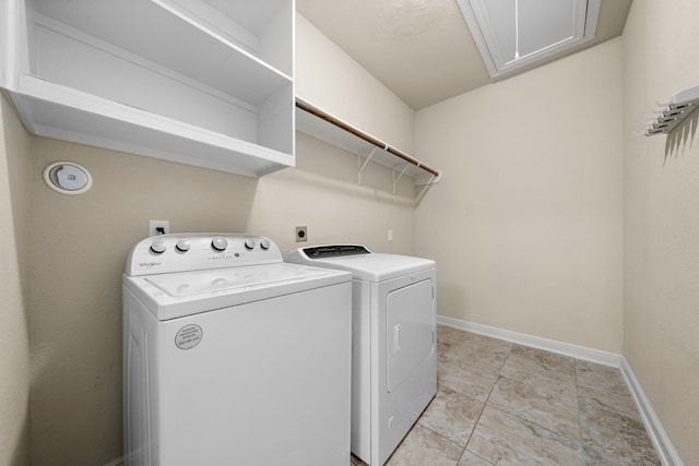 19119 Cardinal Grove Ct, Cypress, TX 77429 - washroom featuring attic access and washer and clothes dryer