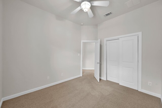 16819 Apple River Dr, Cypress, TX 77433 - unfurnished bedroom with carpet floors, baseboards, a closet, and a ceiling fan